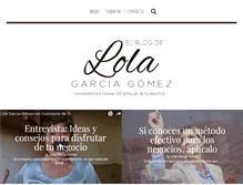 Tablet Screenshot of lolagarciagomez.com